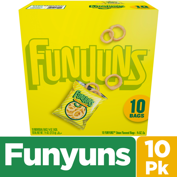 Funyuns Onion Flavored Rings 3/4 Oz 10 Count