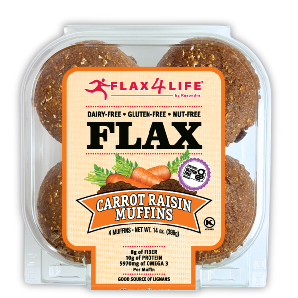 Flax4Life Carrot Raisin Muffins