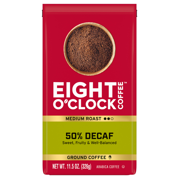 Eight O’Clock 50% Decaf Ground Medium Roast Coffee