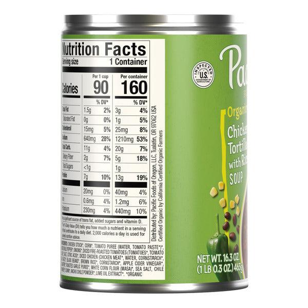 Pacific Foods Organic Chicken Tortilla Soup