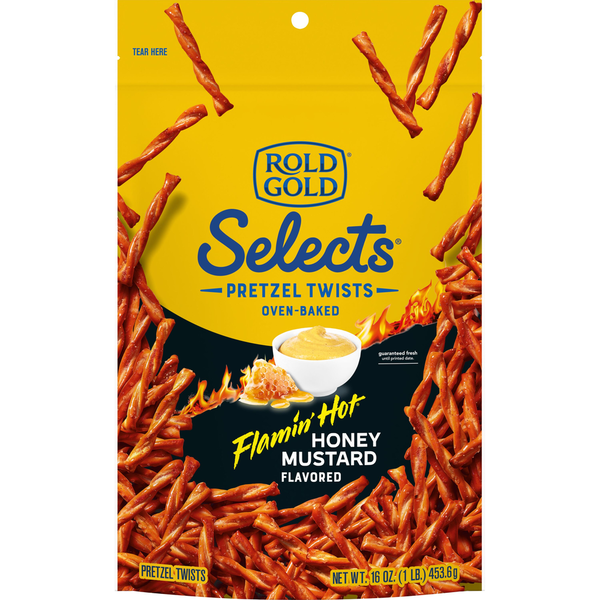 ROLD GOLD Selects Pretzels Twists Oven Baked Flamin&