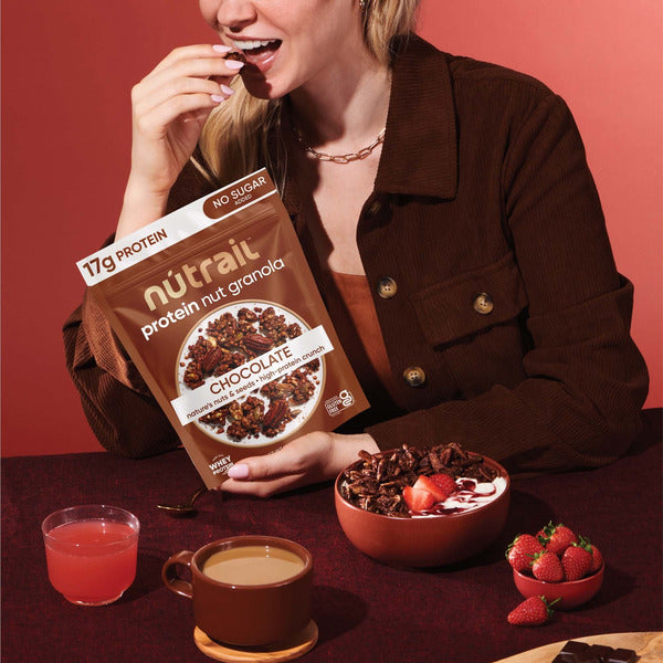 NuTrail 17g Protein Granola, No Sugar Added Chocolate
