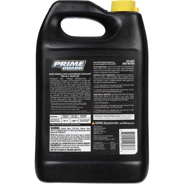Prime Guard 50/50 Prediluted Antifreeze/Coolant