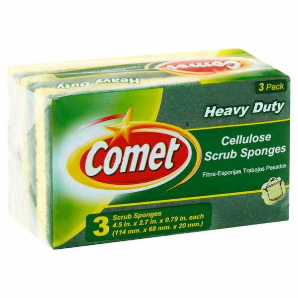 Comet Heavy Duty Cellulose Scrub Sponges