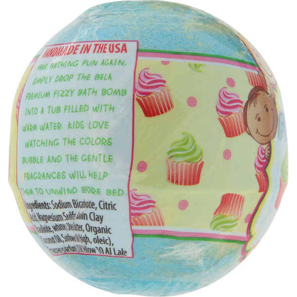 BELA Bath Bombs, Cupcake, Fizzy