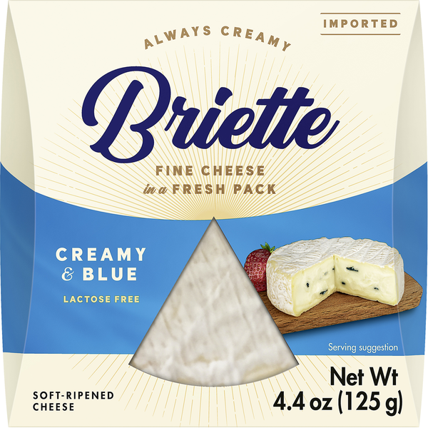 Briette Cheese, Soft-Ripened, Creamy & Blue