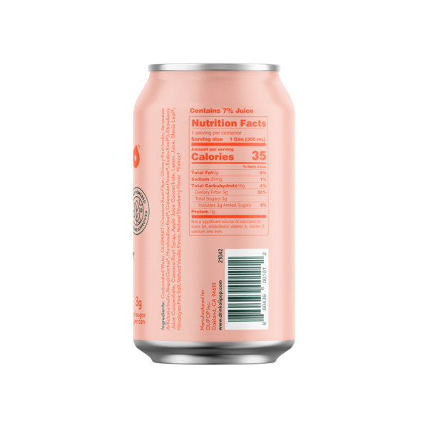 OLIPOP Prebiotic Soda, Strawberry Vanilla
