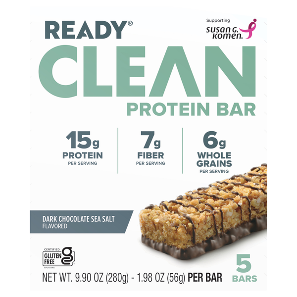 Ready Dark Chocolate Sea Salt Flavored Protein Bar