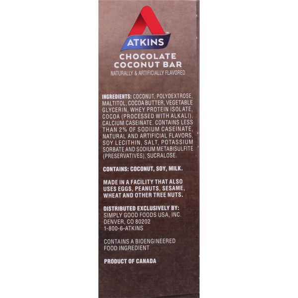 Atkins Endulge Chocolate Coconut Treat Bars