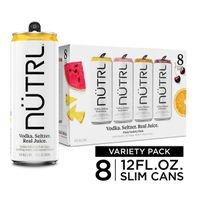 NUTRL Vodka Hard Seltzer, Real Fruit Juice Variety...
️
