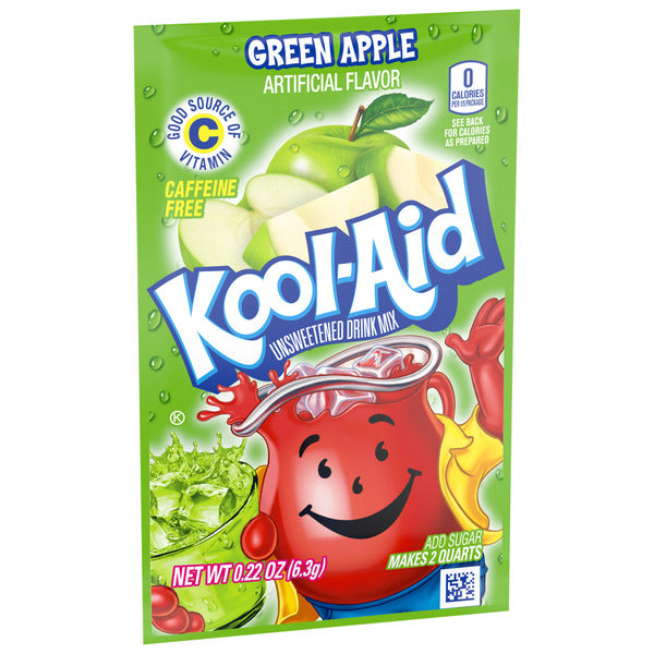 Kool-Aid Unsweetened Green Apple Artificially Flavored Powdered Soft Drink Mix