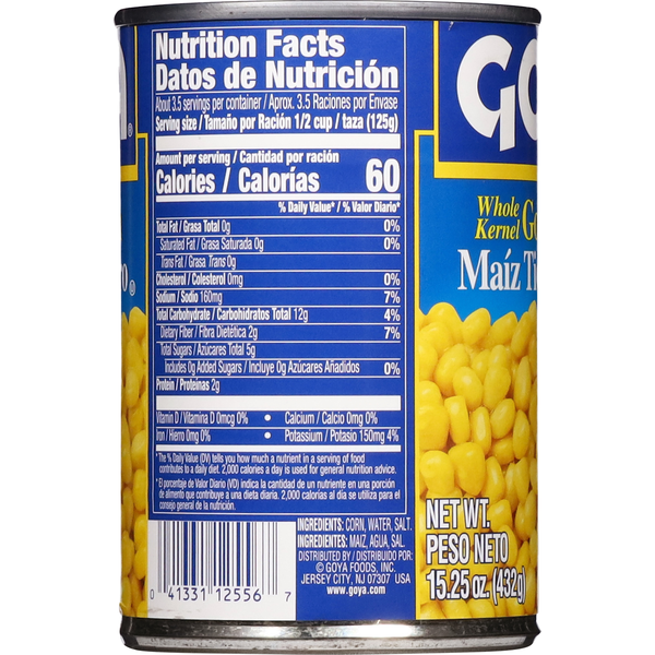 Goya Corn, Golden, Whole Kernel