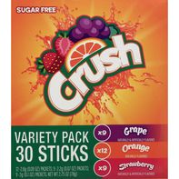 Crush Drink Mix Packets, Sugar Free, On The Go, Va...
️