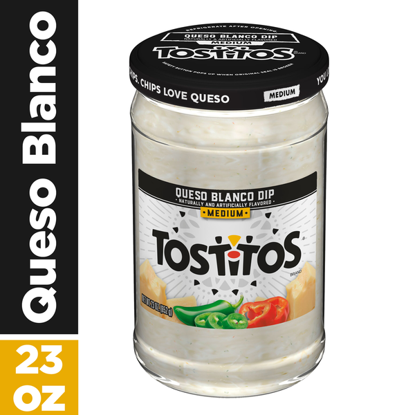 Tostitos Medium Dip Queso Blanco Naturally And Artificially Flavored