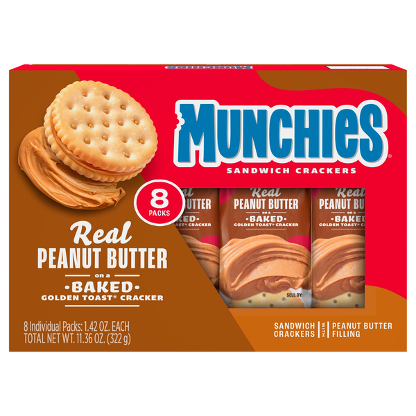 MUNCHIES Peanut Butter Sandwich Crackers