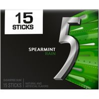 5 GUM Spearmint Rain Sugar Free Chewing Gum️ DestGlow