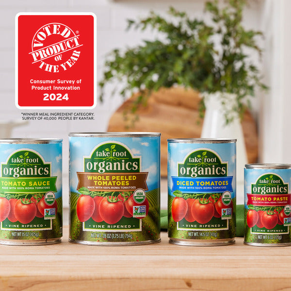Take Root Organics Whole Peeled Canned Tomatoes