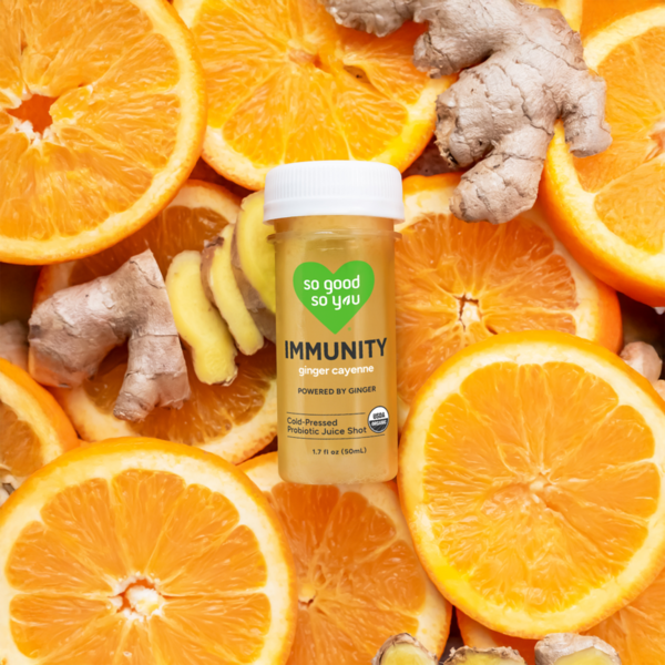 So Good So You Immunity, Ginger Cayenne, Probiotic Juice Shot