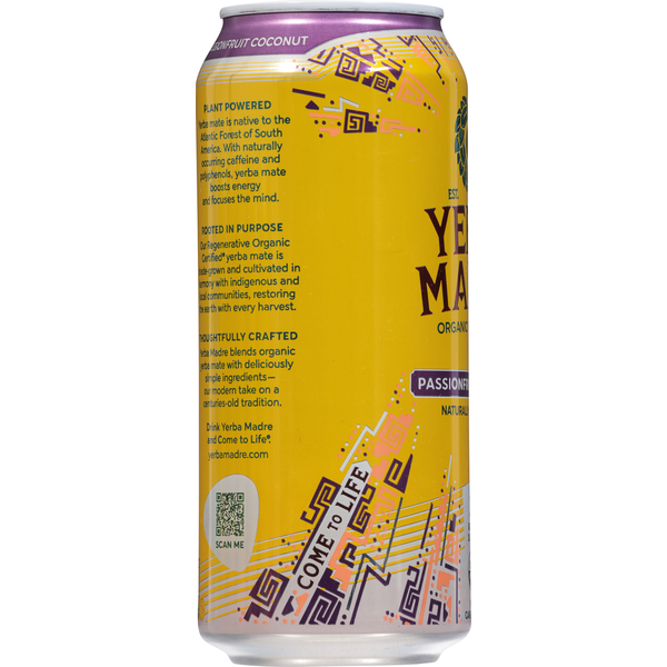 Yerba Madre Organic Passionfruit Coconut Yerba Mate
