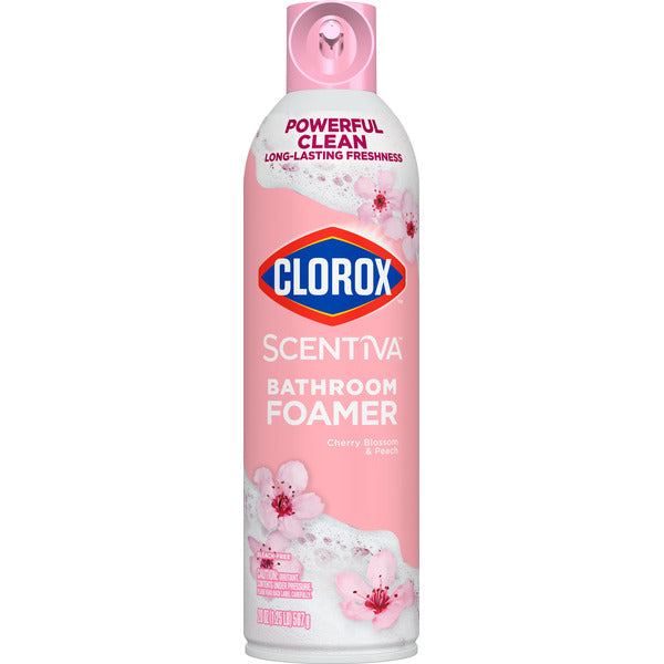 Clorox Scentiva Bathroom Foamer, Cherry Blossom and Peach