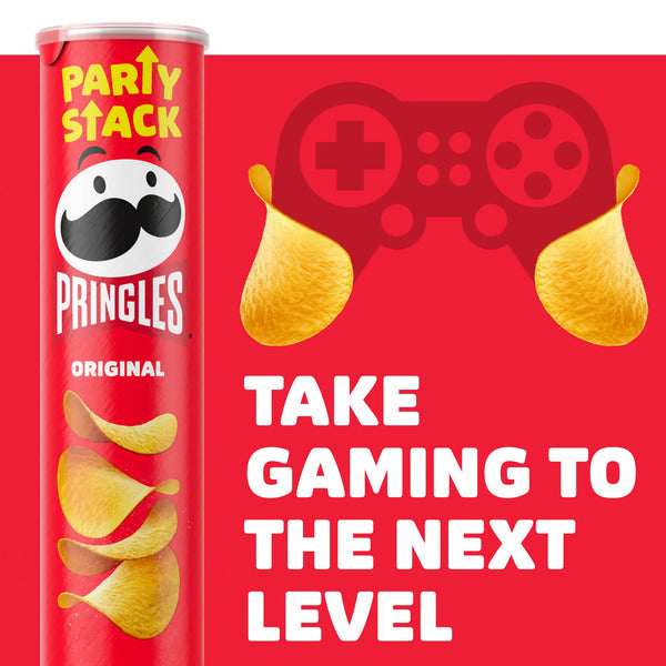 Pringles Original Potato Crisps Chips, Lunch Snacks, Party Stack, 6.8 oz
