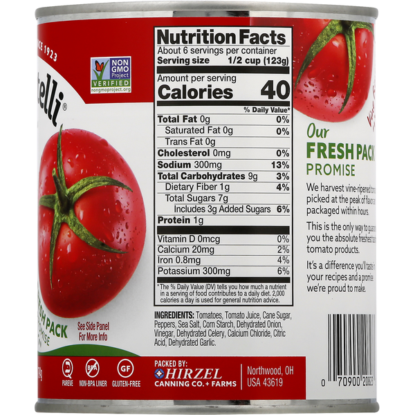Dei Fratelli Tomatoes, Seasoned, Diced