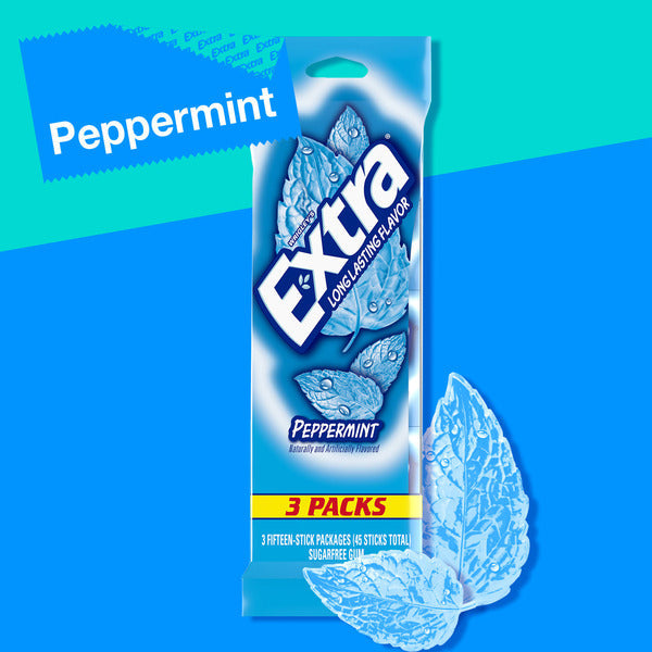 Extra Peppermint Sugar Free Chewing Gum Pack