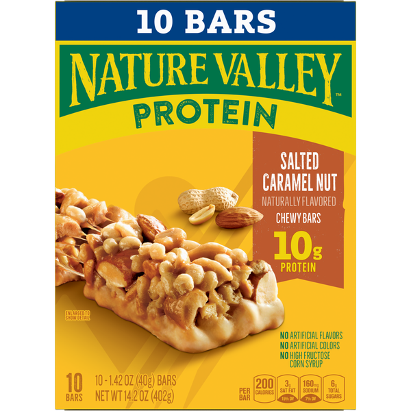 Nature Valley Chewy Protein Salted Caramel Nut Granola Bars