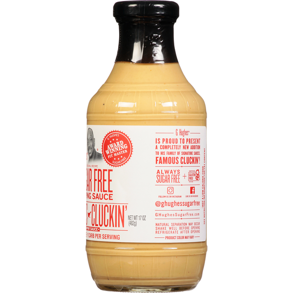 G Hughes Dipping Sauce, Sugar Free, Famous Cluckin&