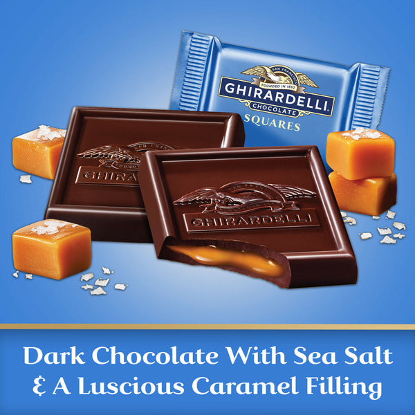 Ghirardelli Dark Chocolate Sea Salt Caramel Squares