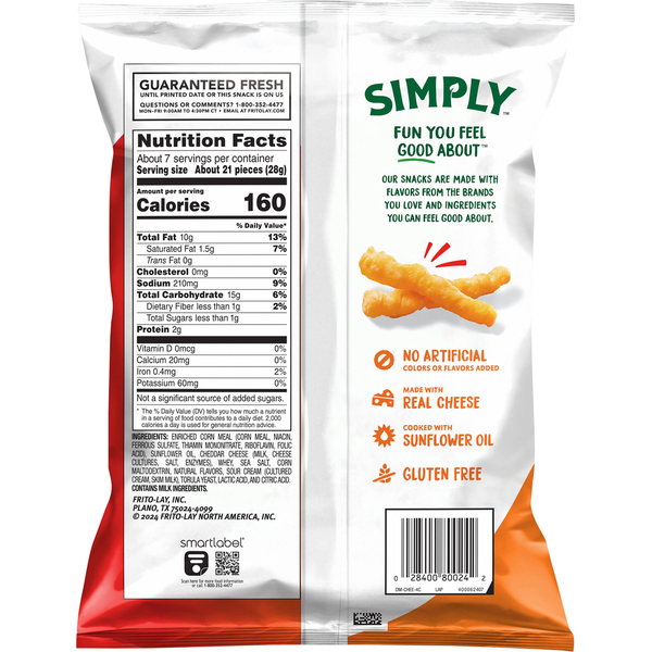 Cheetos Crunchy White Cheddar Cheese Chips