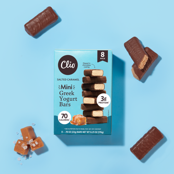 Clio Salted Caramel Greek Yogurt Mini Bars