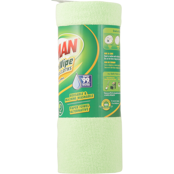 Libman Microfiber Cloths, Tear &