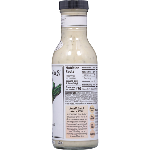 BRIANNAS Home Style Classic Buttermilk Ranch Dressing