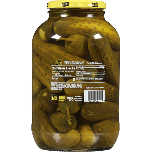 Mt. Olive Pickles, Kosher Baby Dills, Jumbo