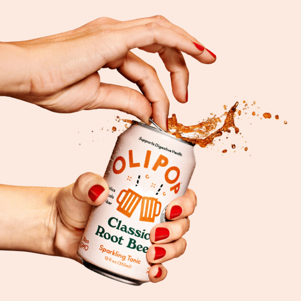 OLIPOP Prebiotic Soda, Classic Root Beer