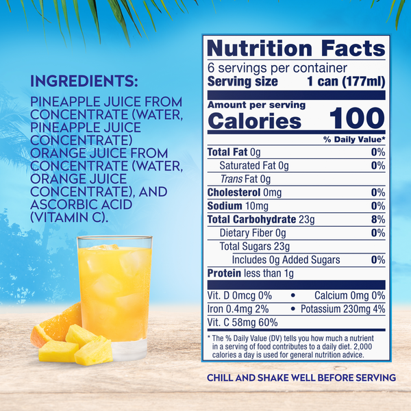 Dole 100% Juice, Pineapple Orange