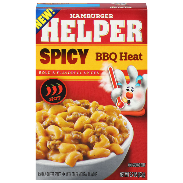 Hamburger Helper Hot Spicy BBQ Heat Pasta & Cheese Sauce Mix