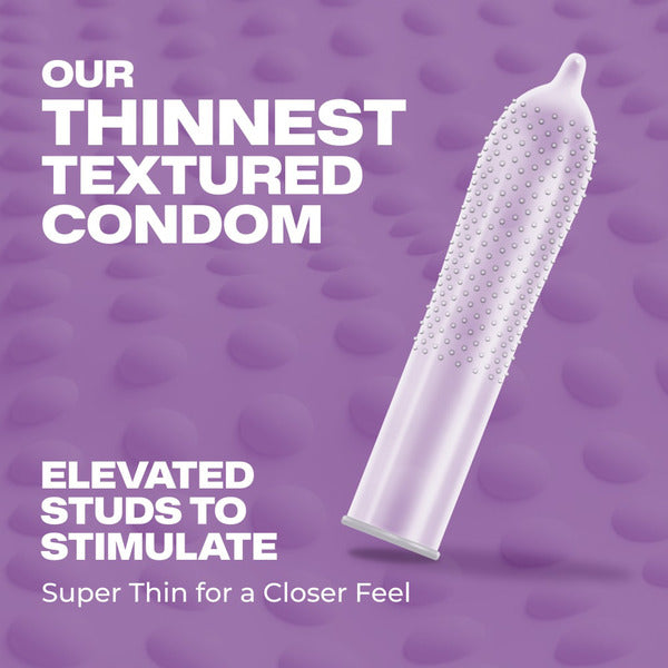 Trojan Studded BareSkin Premium Lubricant Latex Condoms
