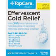 TopCare Effervescent Cold Relief, Original, Tablet...
️