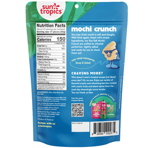 Sun Tropics Mochi Crunch, Sea Salt