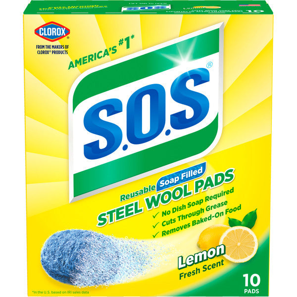 S.O.S. Steel Wool Soap Pads, Lemon Fresh