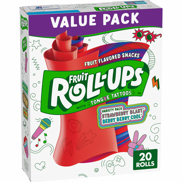 Fruit Roll-Ups Fruit Flavored Snacks Variety Value Pack