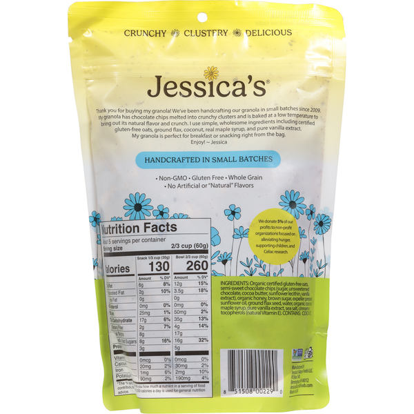 Jessica’s Natural Foods Chocolate Chip Granola