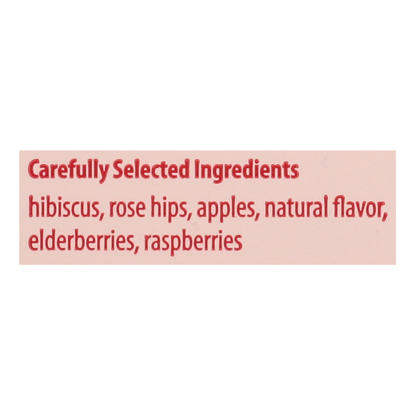 Bigelow Red Raspberry, Caffeine Free Herbal Tea, 20 individually wrapped tea bags