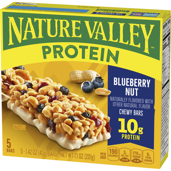 Nature Valley Blueberry Nut Chewy Protein Granola Bars