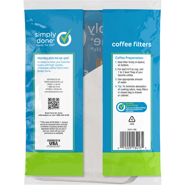 Simply Done Coffee Filters,