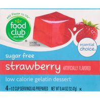 Food Club Gelatin Dessert, Sugar Free, Strawberry️