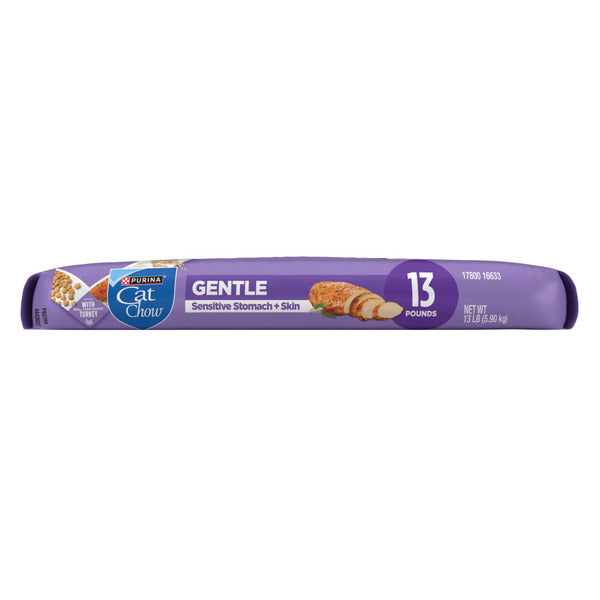 Purina Cat Chow Gentle Sensitive Stomach and Skin Dry Cat Food with Turkey DestGlow