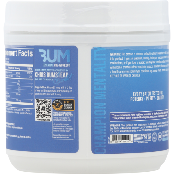RAW Essential Blue Raspberry Pre-Workout